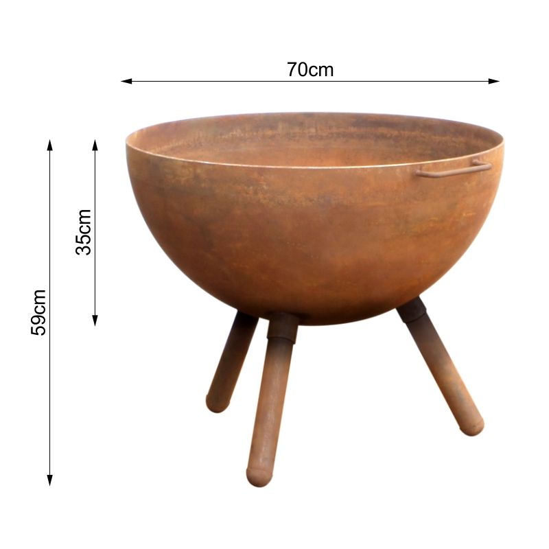 Cauldron Rust Fire Pit